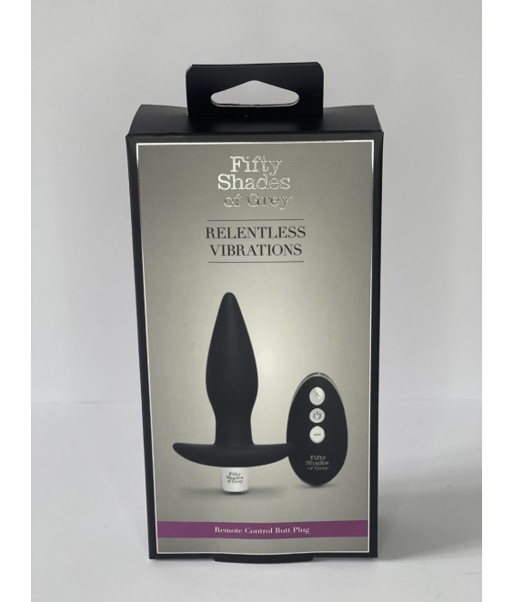 Fifty Shades Of Grey Relentless Vibrations Remote Control Butt Plug